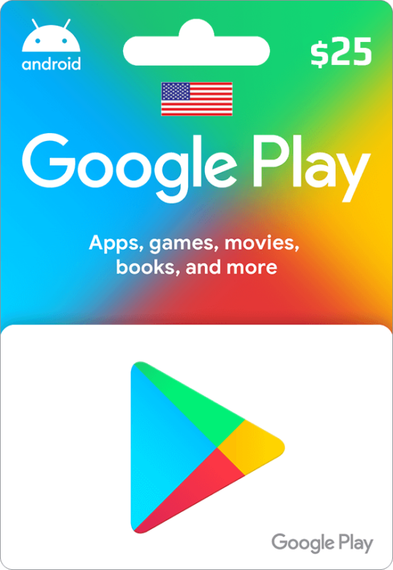 Google Play Gift Card $25 US