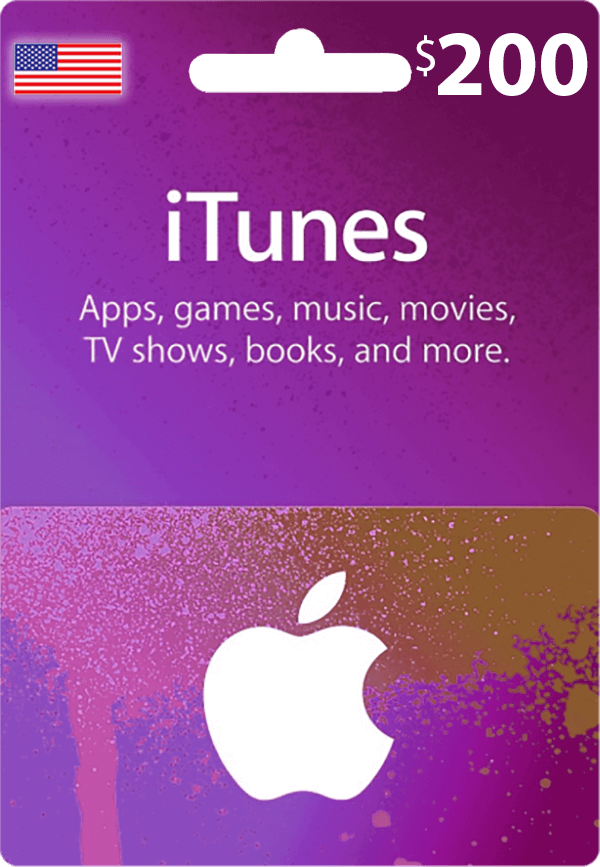 Itunes Gift Cards US $200 iTunes Gift Card $200 (US) - Image 1