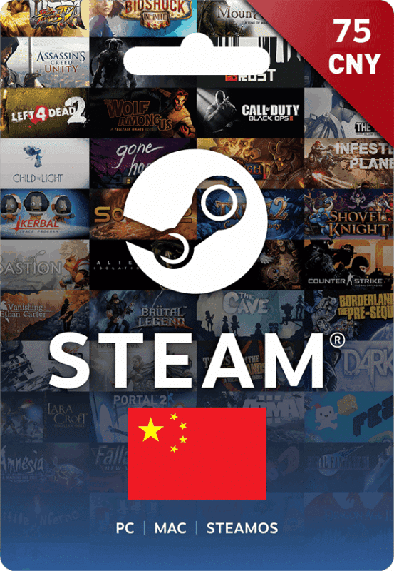 Steam wallet 75 CNY
