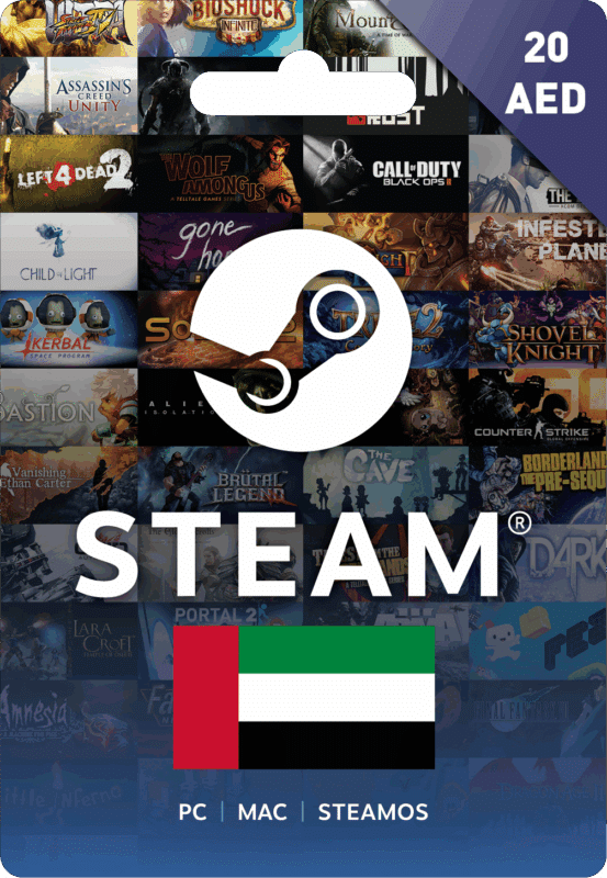 Steam Wallet Code 20 AED